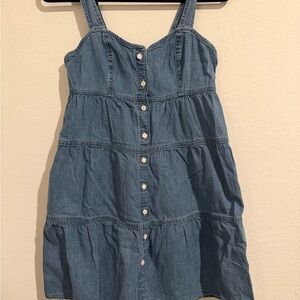 Levi's Blue Button-Up Kids Denim Dress